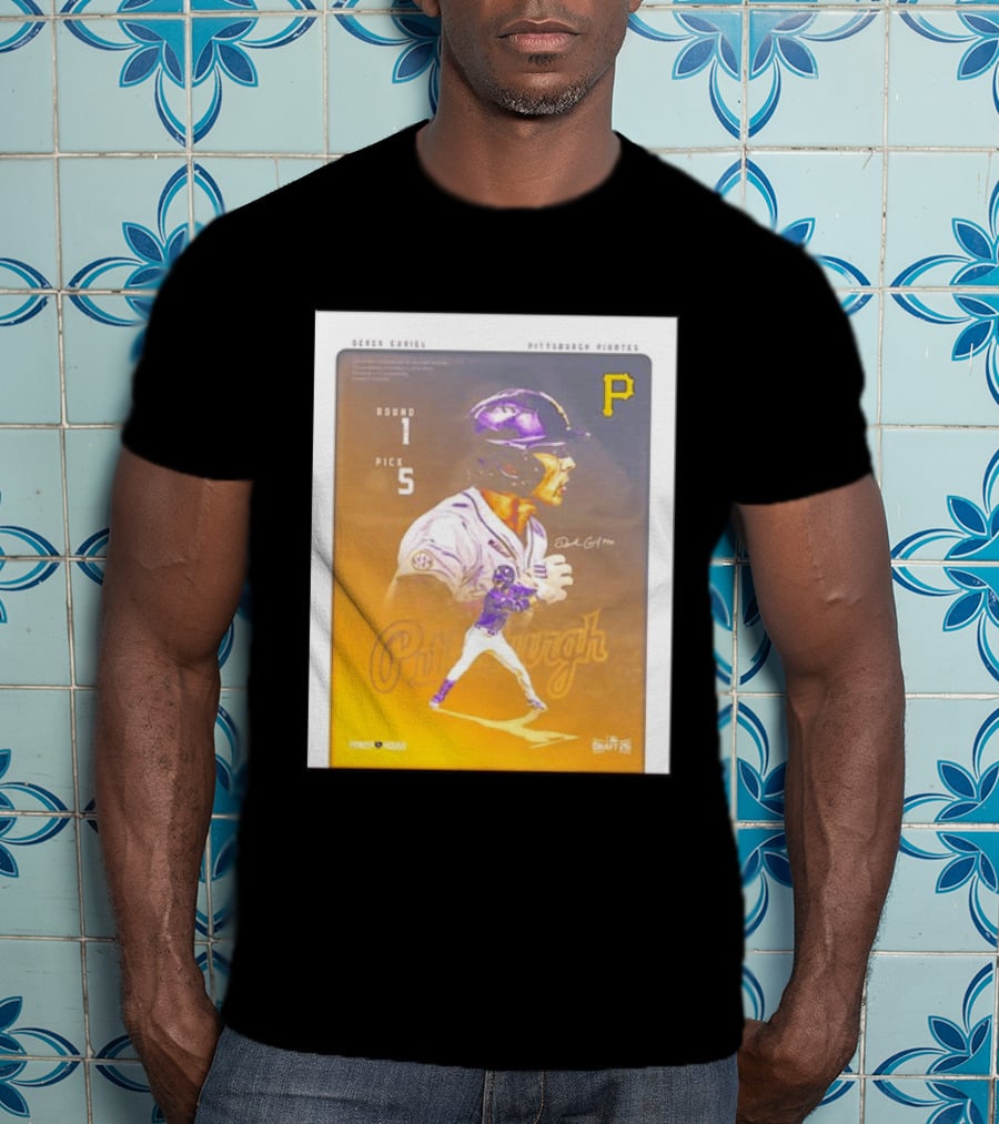 Derek Curiel Pittsburgh Pirates MLB Draft Round 1 Pick 5 Prospect 2026 T-Shirt