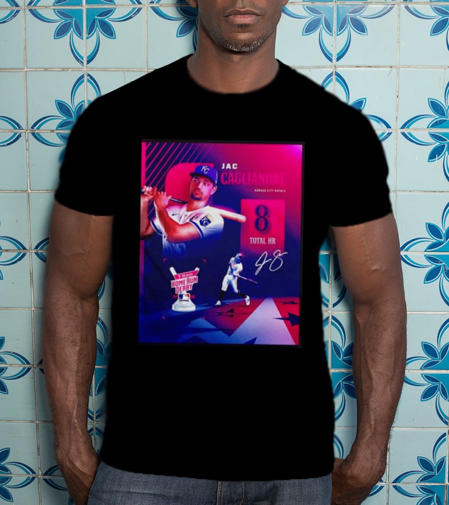Jac Caglianone Kansas City Royals Home Run Derby 2026 8 Total HR T-Shirt