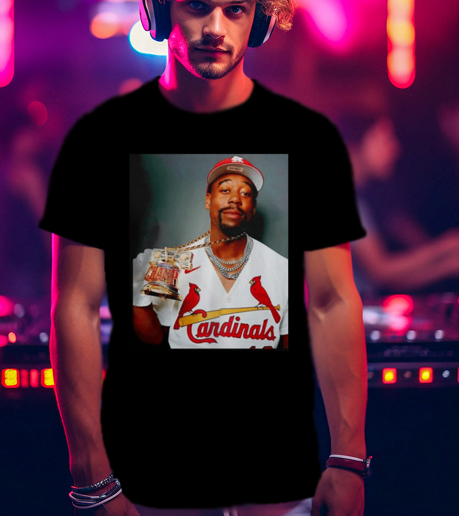St Louis Cardinals Jordan Walker Champ Trophy Baseball T-Shirt