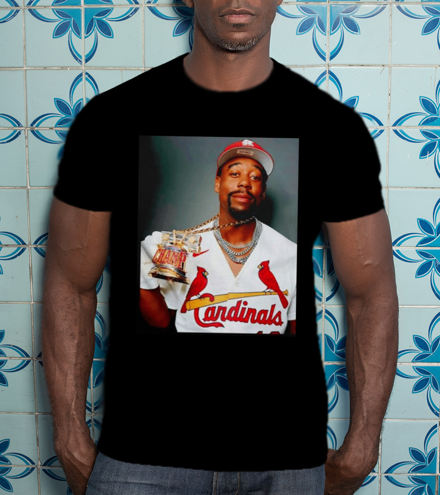 St Louis Cardinals Jordan Walker Champ Trophy Baseball T-Shirt
