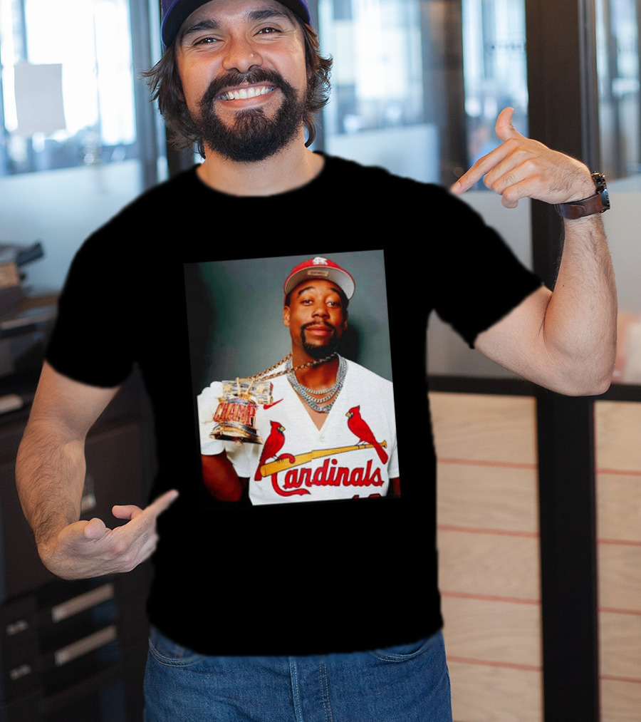 St Louis Cardinals Jordan Walker Champ Trophy Baseball T-Shirt