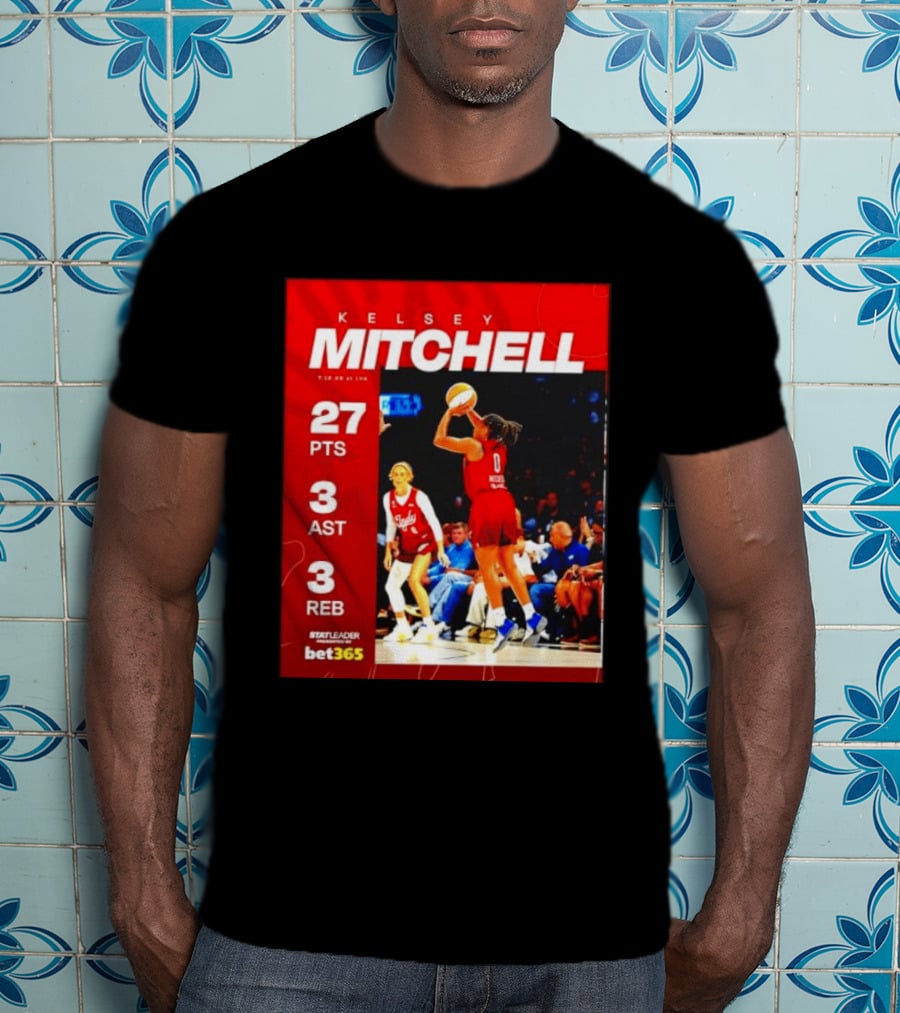 Kelsey Mitchell 27 Points Stat Leader 3 Assists 3 Rebounds At Las Vegas T-Shirt