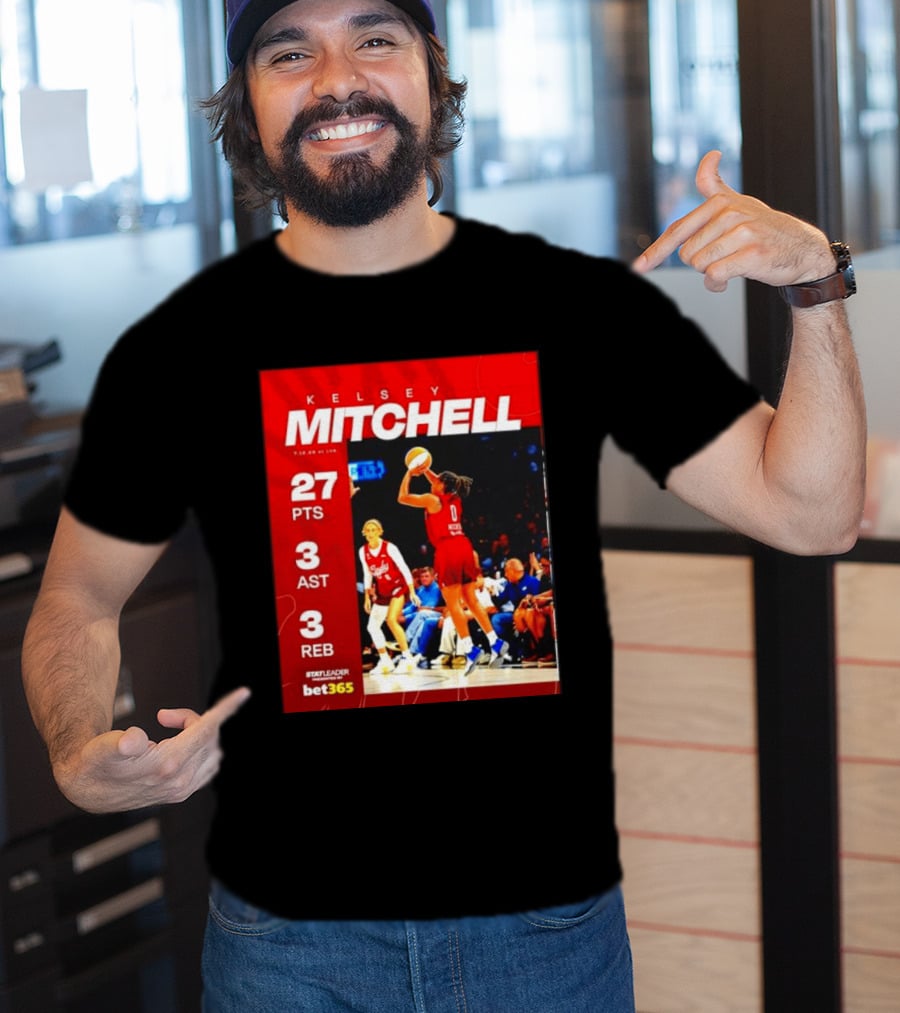 Kelsey Mitchell 27 Points Stat Leader 3 Assists 3 Rebounds At Las Vegas T-Shirt