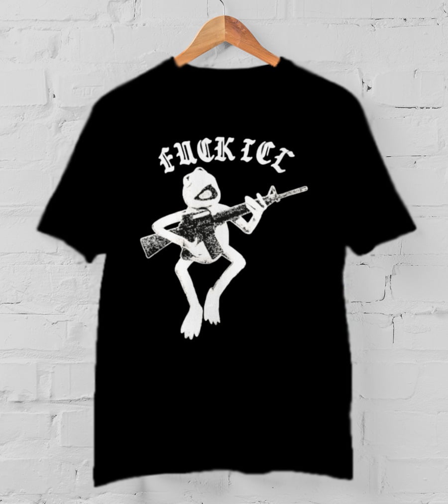 FUCKICE Kermit Frog United Snakes Meme T-Shirt