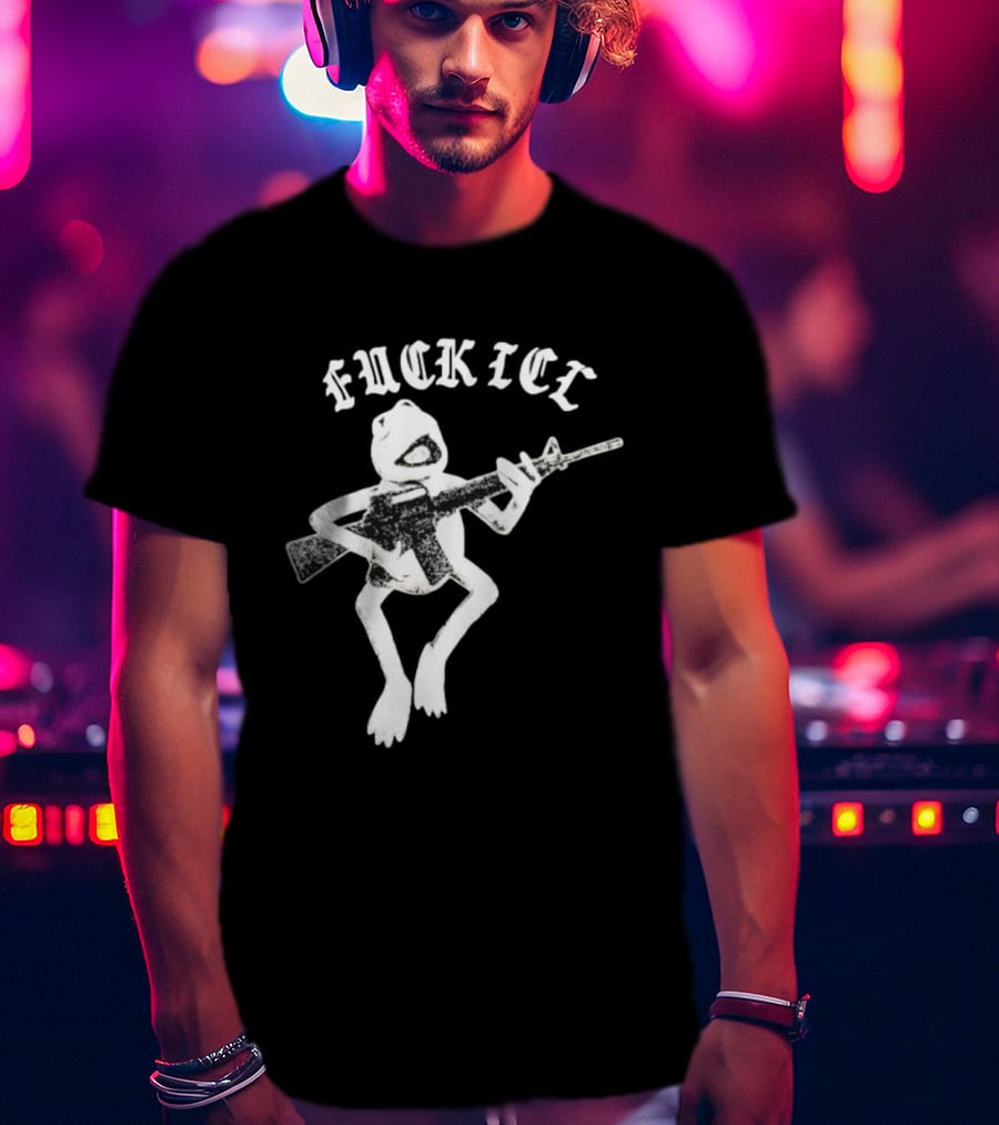FUCKICE Kermit Frog United Snakes Meme T-Shirt
