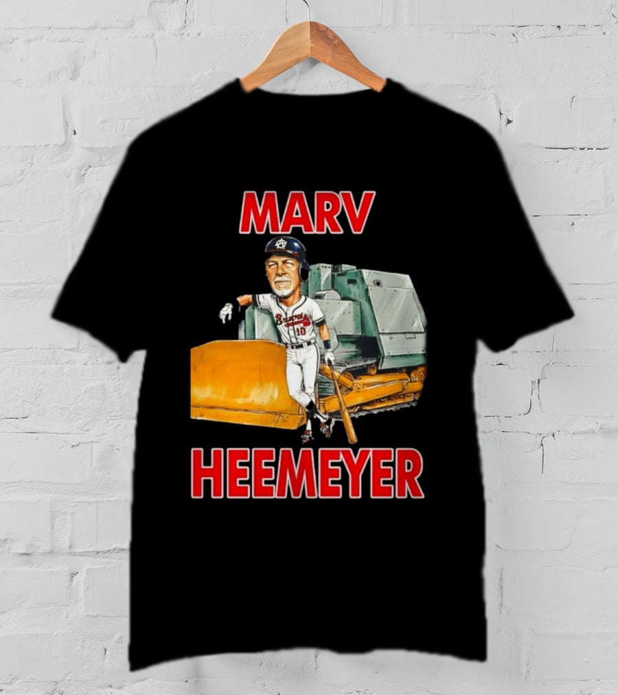 Marv Heemeyer Braves Player And Bulldozer Combo T-Shirt