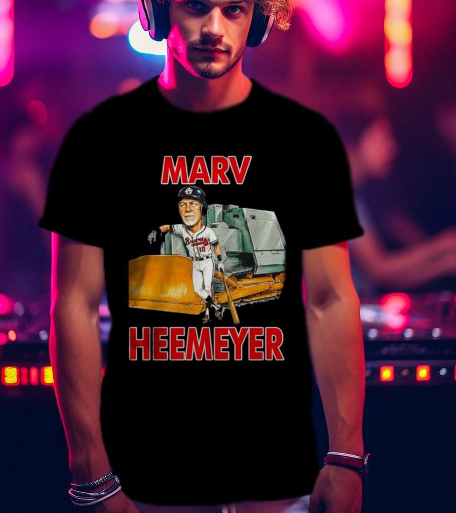 Marv Heemeyer Braves Player And Bulldozer Combo T-Shirt