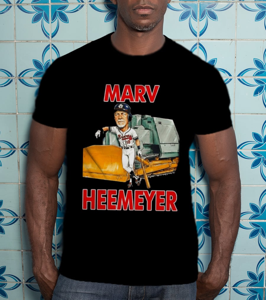 Marv Heemeyer Braves Player And Bulldozer Combo T-Shirt