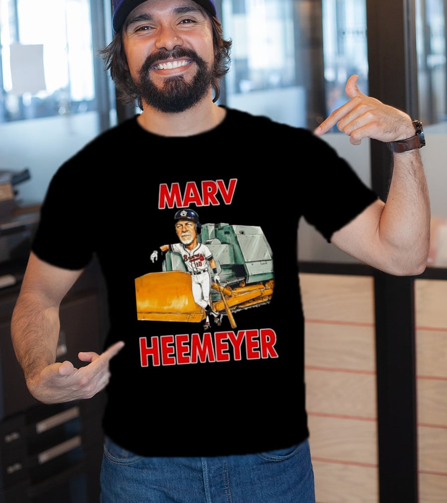 Marv Heemeyer Braves Player And Bulldozer Combo T-Shirt