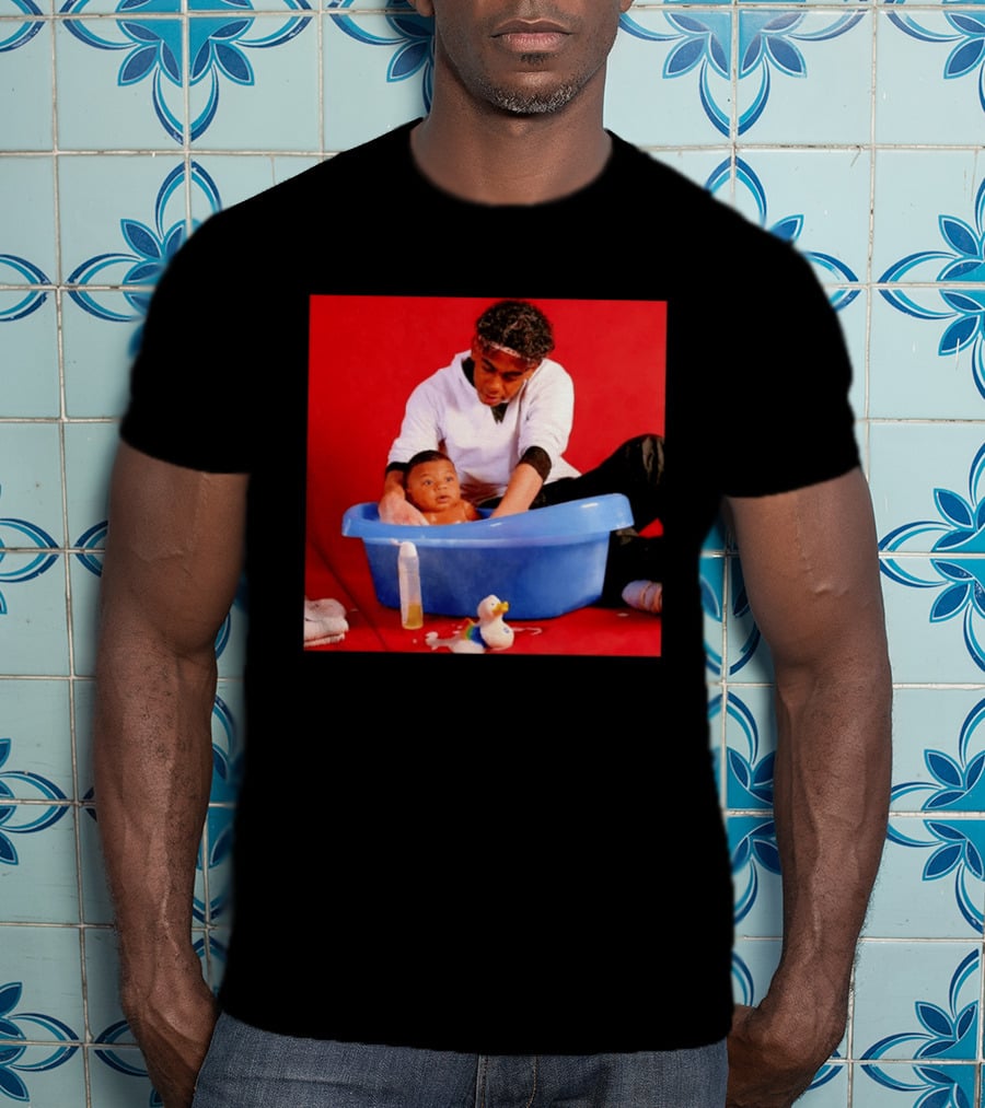 Mbappé Yamal Bath Time Meme With Baby In Blue Tub And Duck T-Shirt