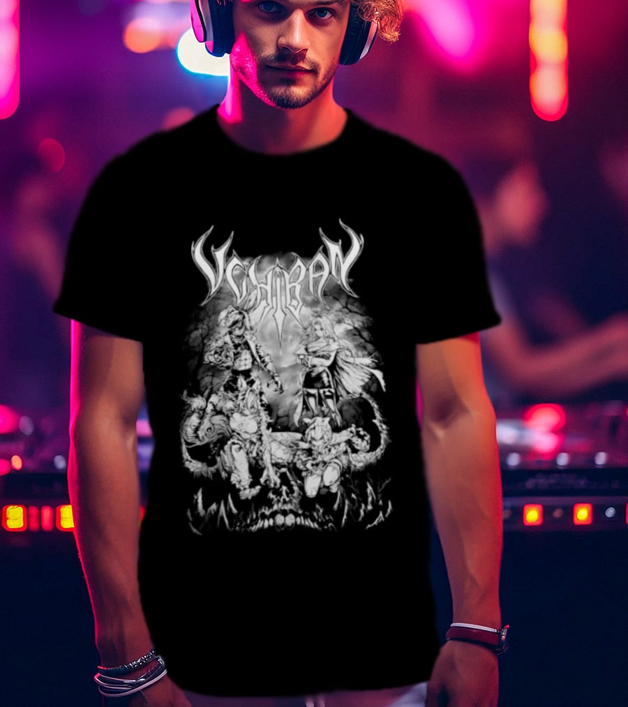 Metalcropolis NEKRO Variant Skull With Horns T-Shirt