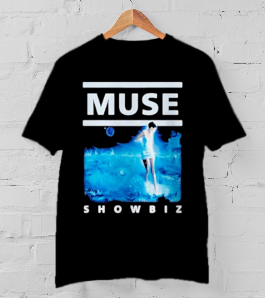 Muse Showbiz Album Cover Art Blue Aesthetic T-Shirt