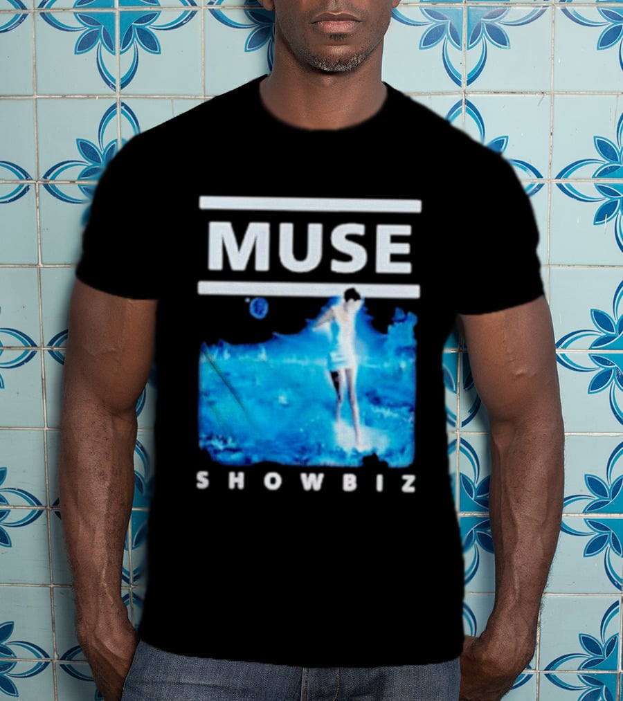 Muse Showbiz Album Cover Art Blue Aesthetic T-Shirt