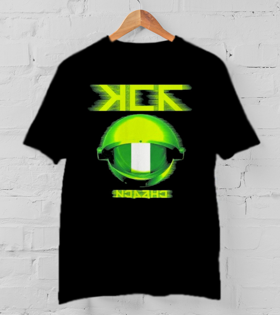 My Chemical Romance MCR Neon Green Glitch Helmet Italy Florence Visarno Arena 15 July 2026 T-Shirt