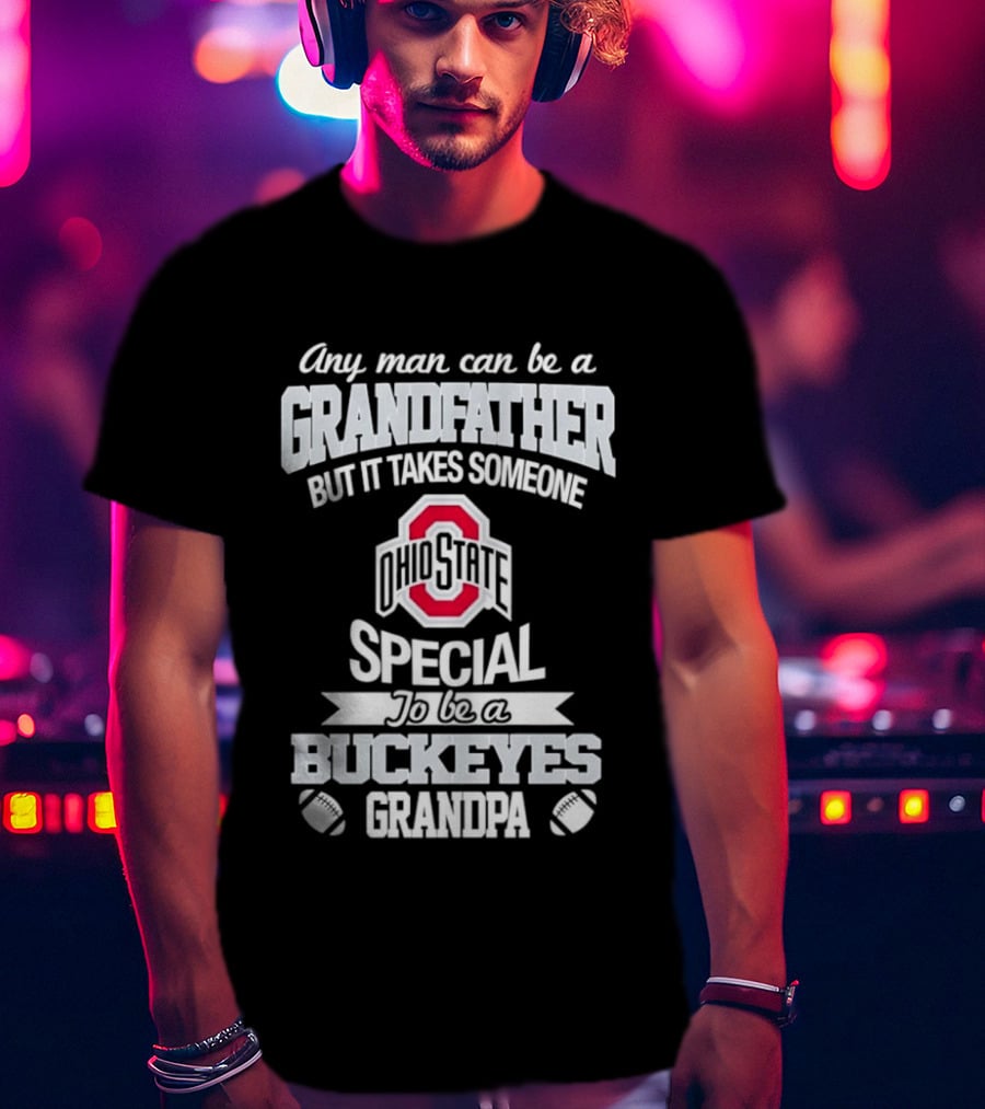 Ohio State Buckeyes Special Grandpa Football Fan T-Shirt