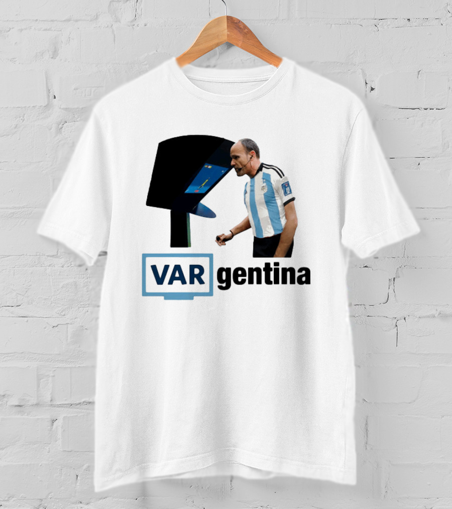 VAR Argentina Football Referee Interaction T-Shirt
