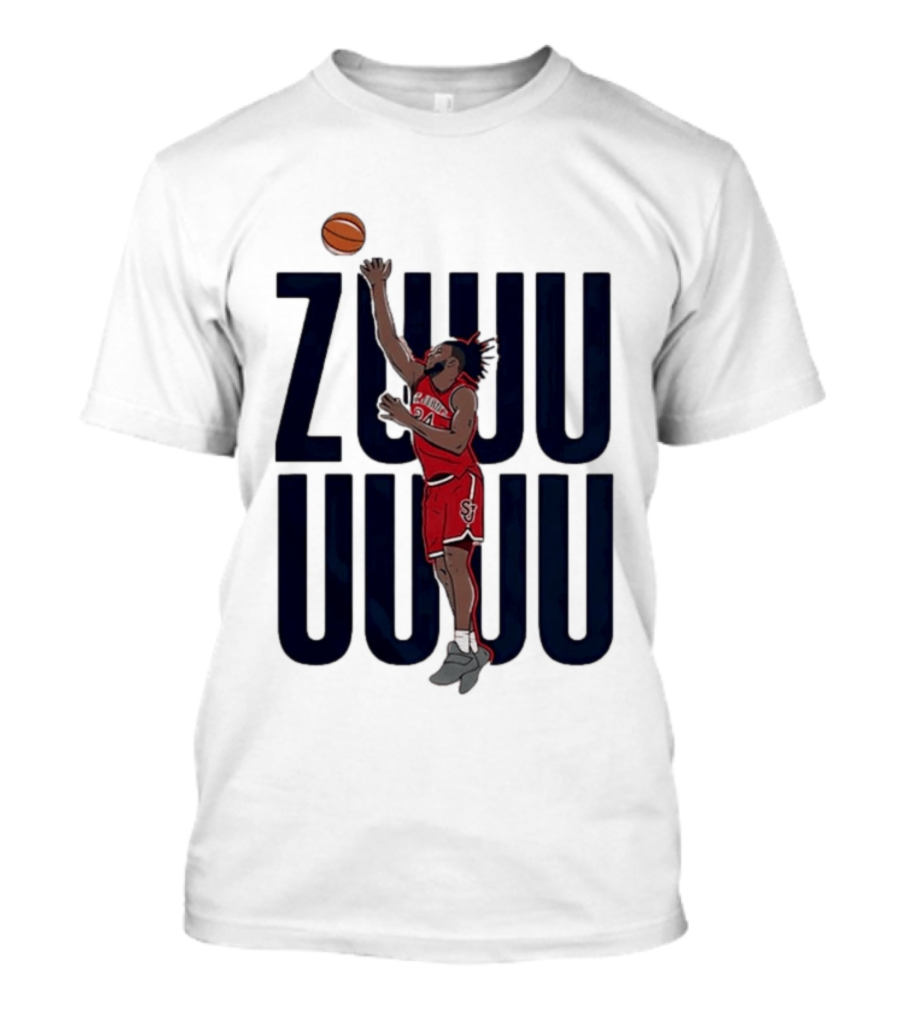 St John's Red Storm Zuby Ejiofor Basketball Caricature T-Shirt