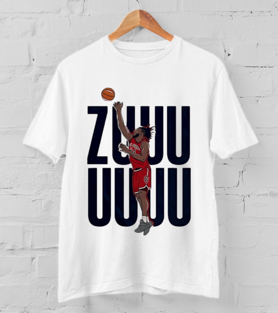 St John's Red Storm Zuby Ejiofor Basketball Caricature T-Shirt