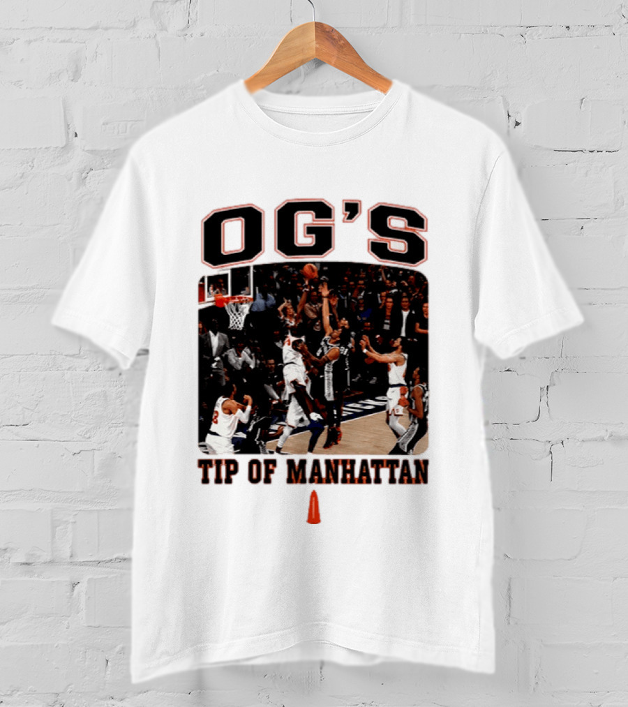 OG's Tip Of Manhattan New York Basketball Scene T-Shirt