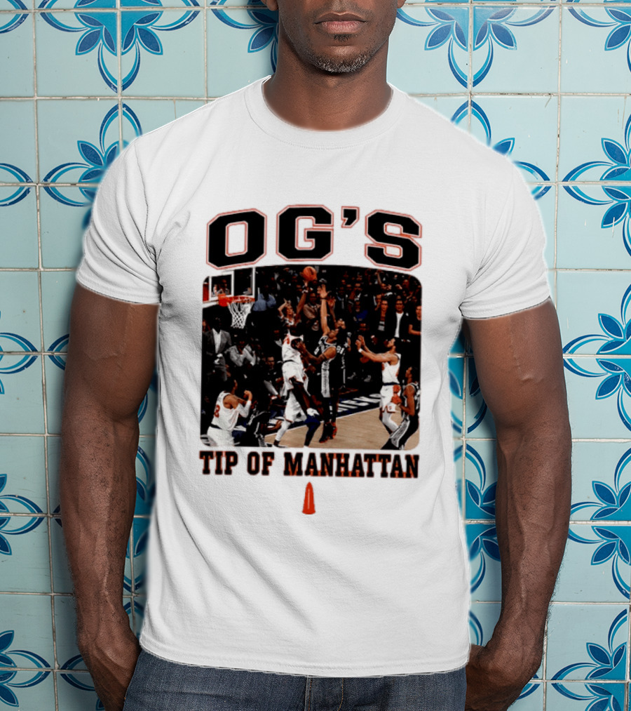 OG's Tip Of Manhattan New York Basketball Scene T-Shirt