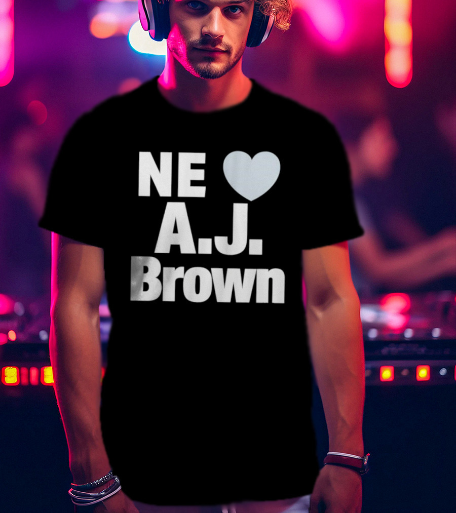 Philadelphia Eagles NE Heart A.J. Brown T-Shirt