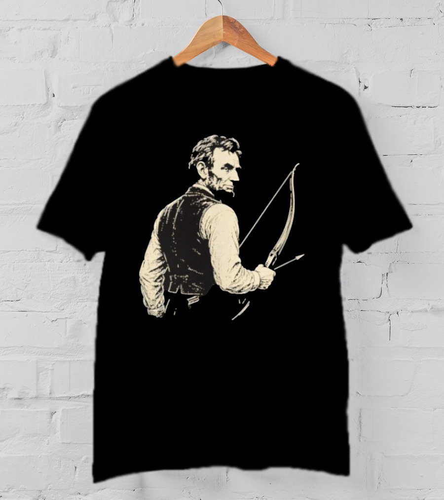 Abraham Lincoln Archery Bow And Arrow Hunting T-Shirt