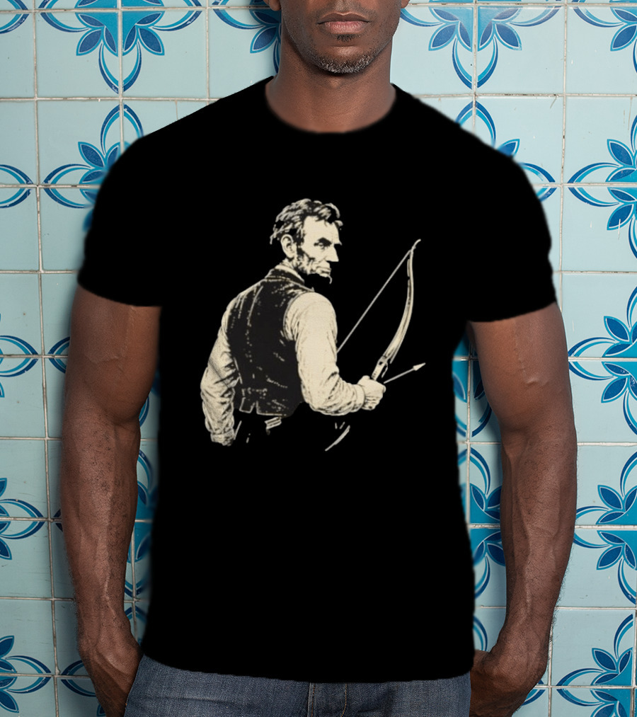 Abraham Lincoln Archery Bow And Arrow Hunting T-Shirt