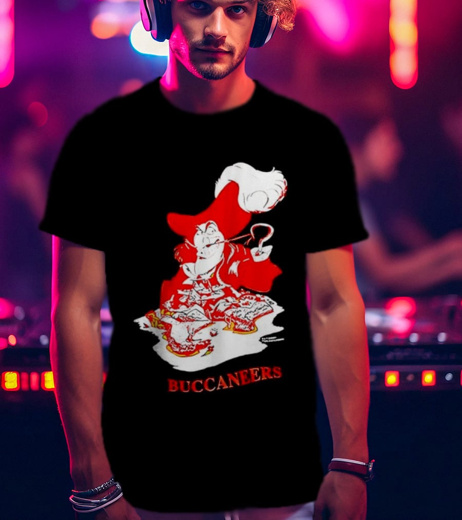 Captain Hook Buccaneers Pirate Tampa Bay T-Shirt