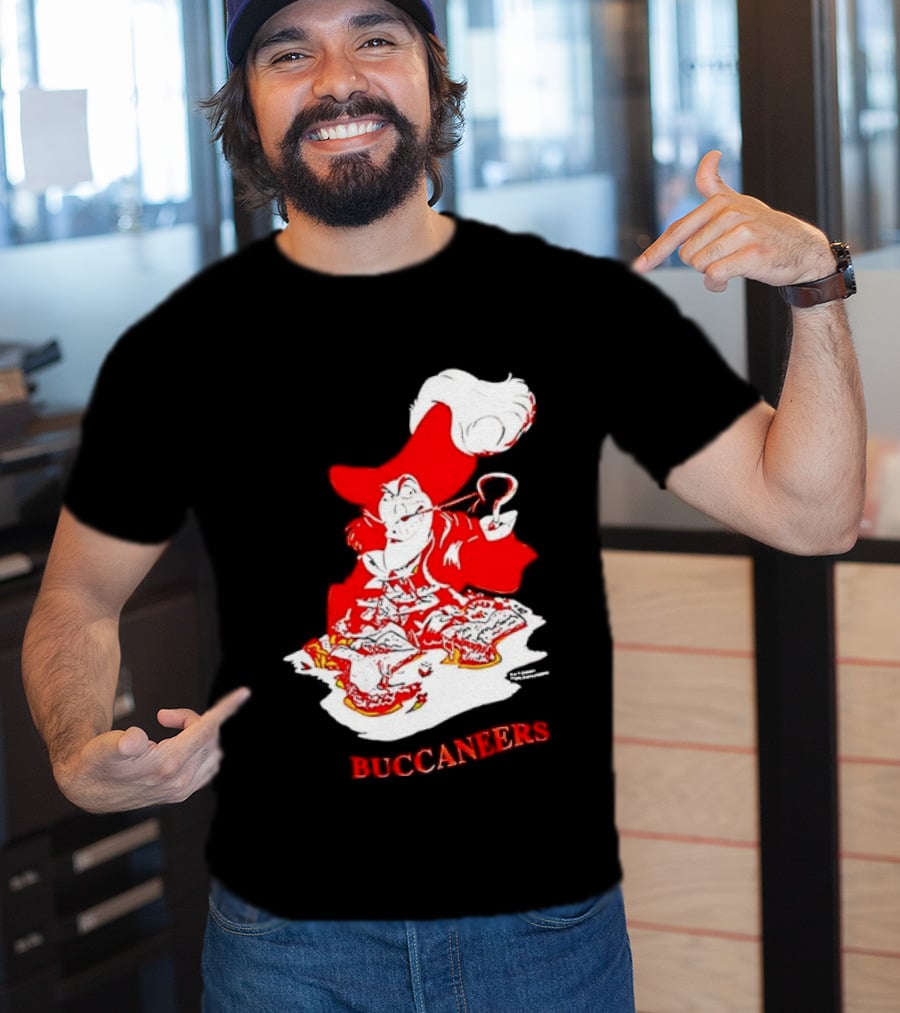Captain Hook Buccaneers Pirate Tampa Bay T-Shirt