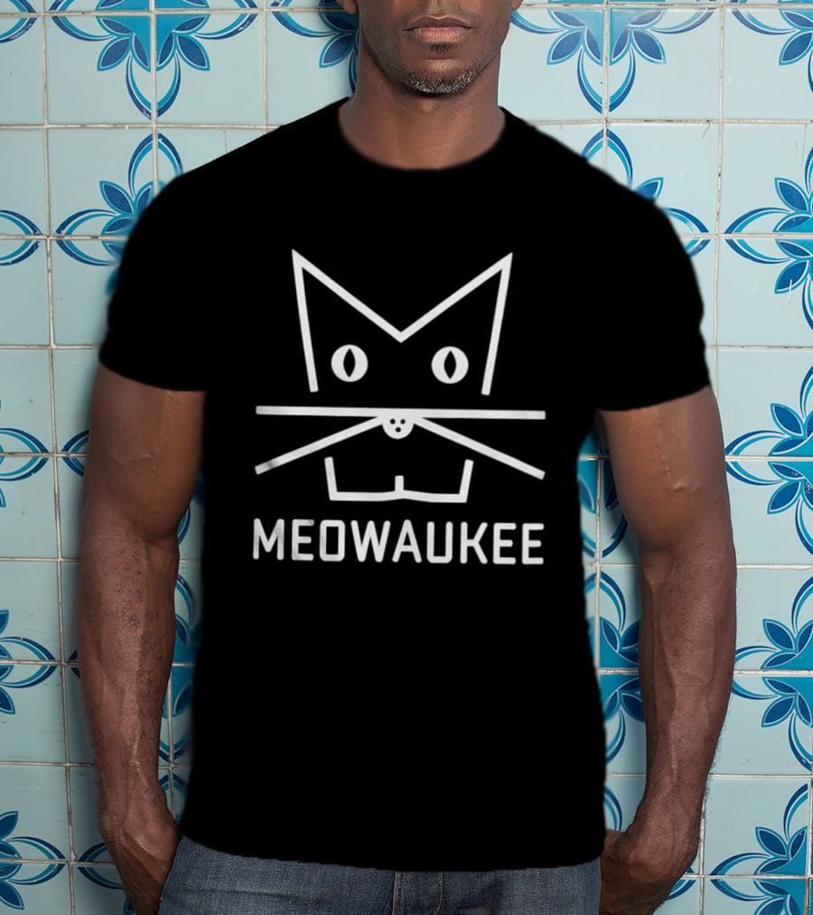 Kat Timpf Meowaukee Cat Face T-Shirt