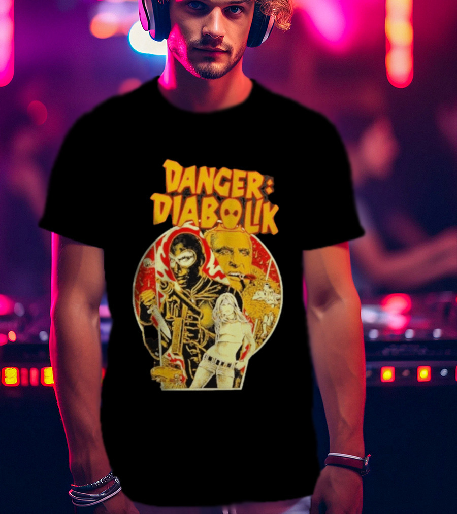Danger Diabolik Italian Comic Mario Bava T-Shirt