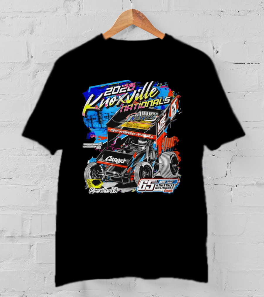 2026 Knoxville Nationals 65th NOS Energy Casey's Knoxville IA Racing Event T-Shirt
