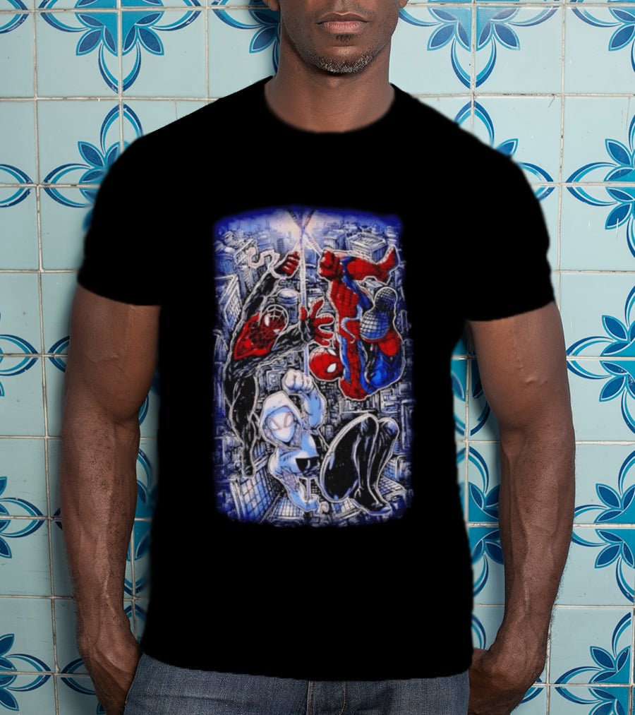 Spider Man Miles Morales Ghost Spider Marvel Multiverse Action Adventure T-Shirt