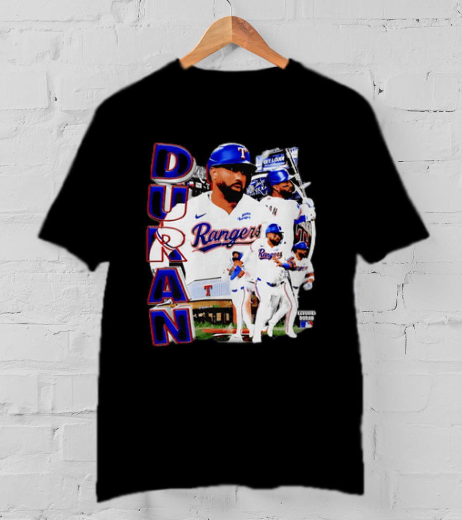 Ezequiel Duran Texas Rangers Player Nike Jersey Collage T-Shirt