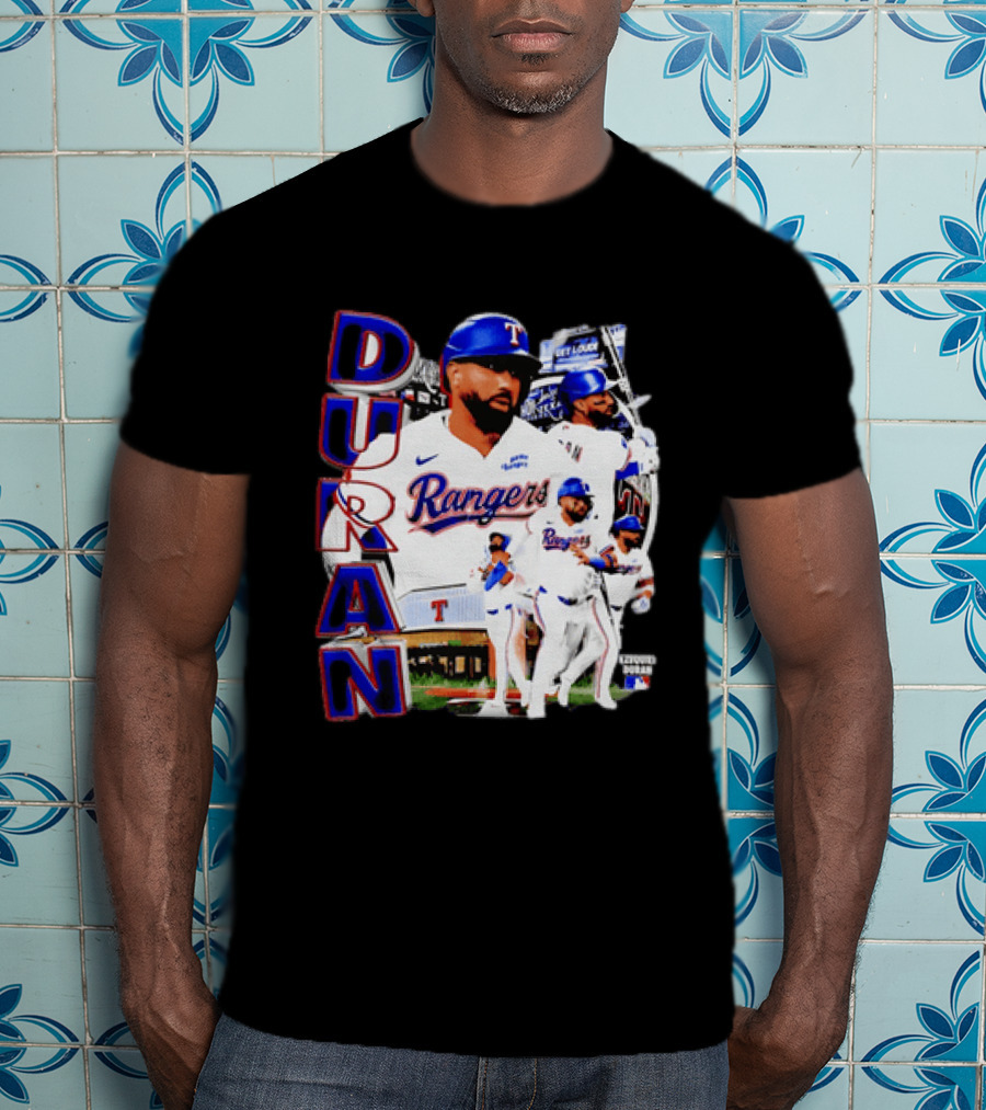 Ezequiel Duran Texas Rangers Player Nike Jersey Collage T-Shirt