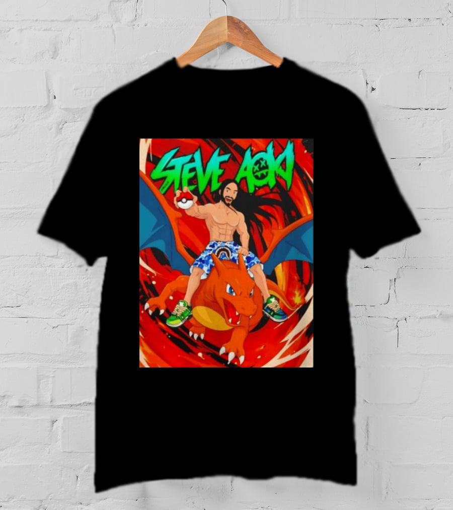 Steve Aoki Pokémon Charizard Adventure T-Shirt