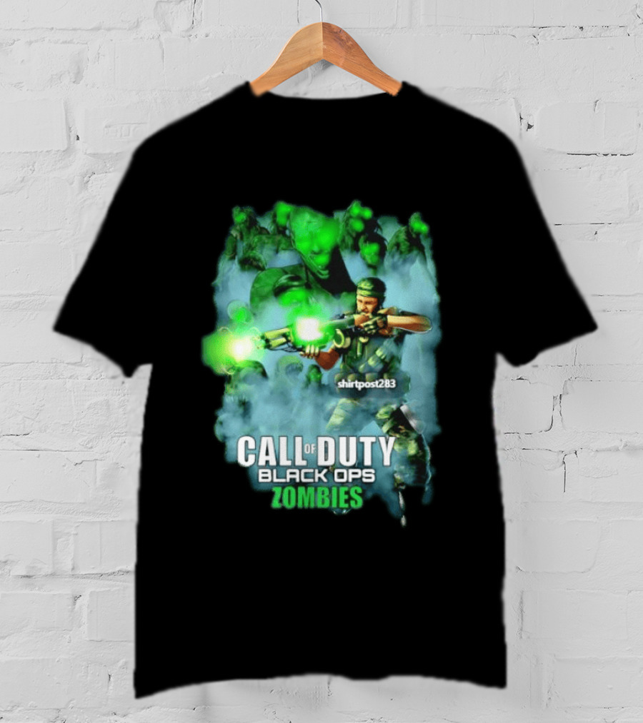 Call Of Duty Black Ops Zombies Tank Dempsey Battle Scene T-Shirt