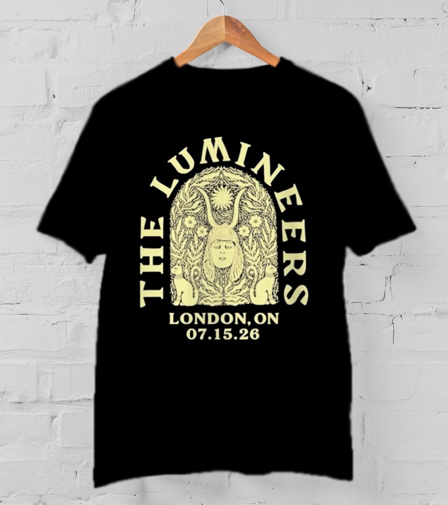 The Lumineers London ON 07.15.26 Concert Event Art Floral Motif T-Shirt