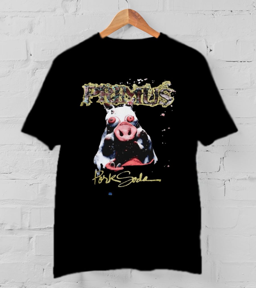 Primus Pork Soda Album Cover Pig Model T-Shirt