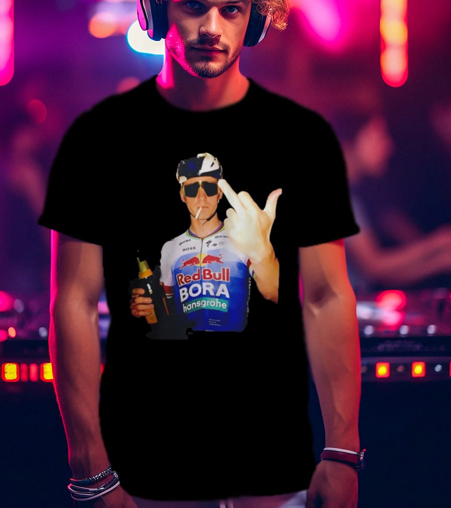Remco Evenepoel Red Bull BORA Hansgrohe Smoking Gesture T-Shirt