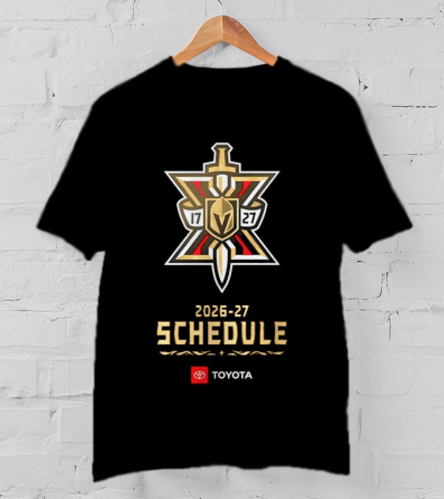 Vegas Golden Knights 2026 27 Schedule Toyota Hockey T-Shirt