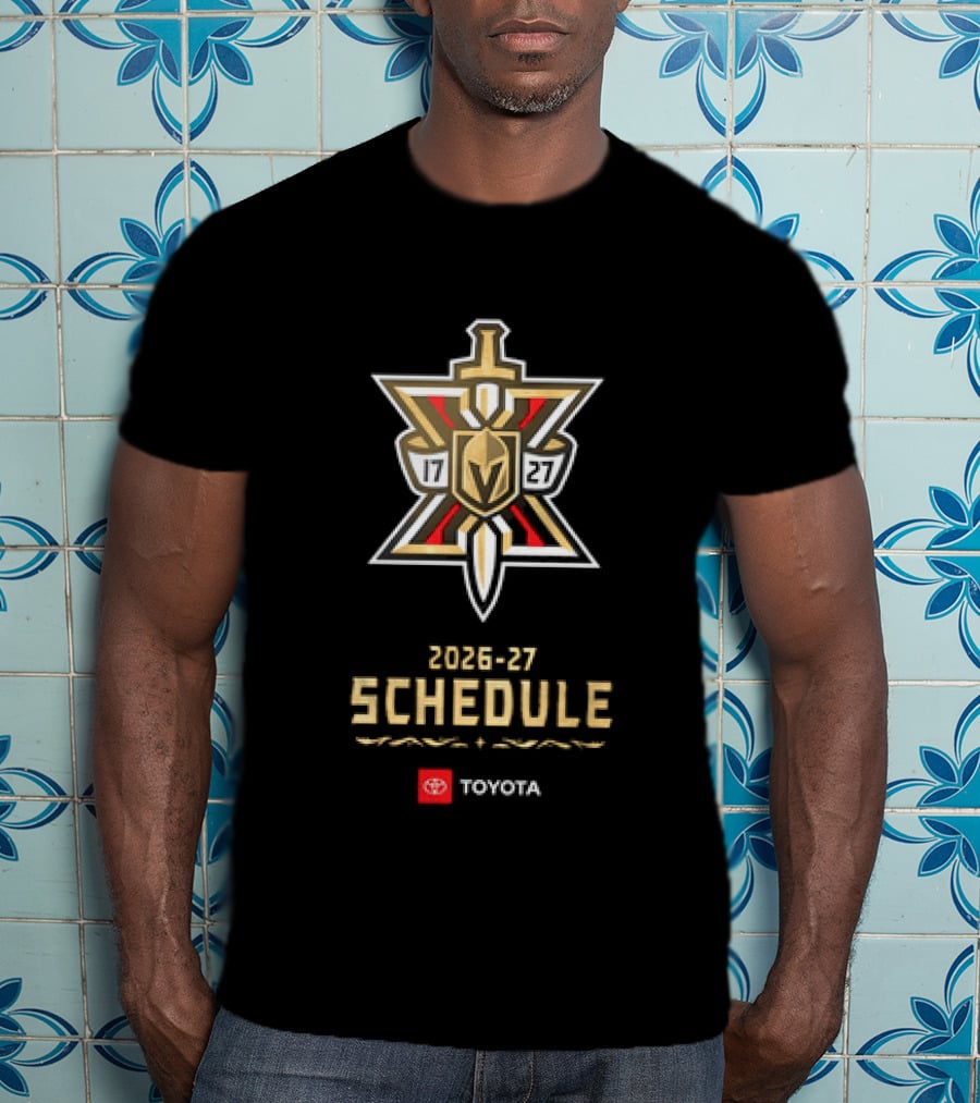 Vegas Golden Knights 2026 27 Schedule Toyota Hockey T-Shirt