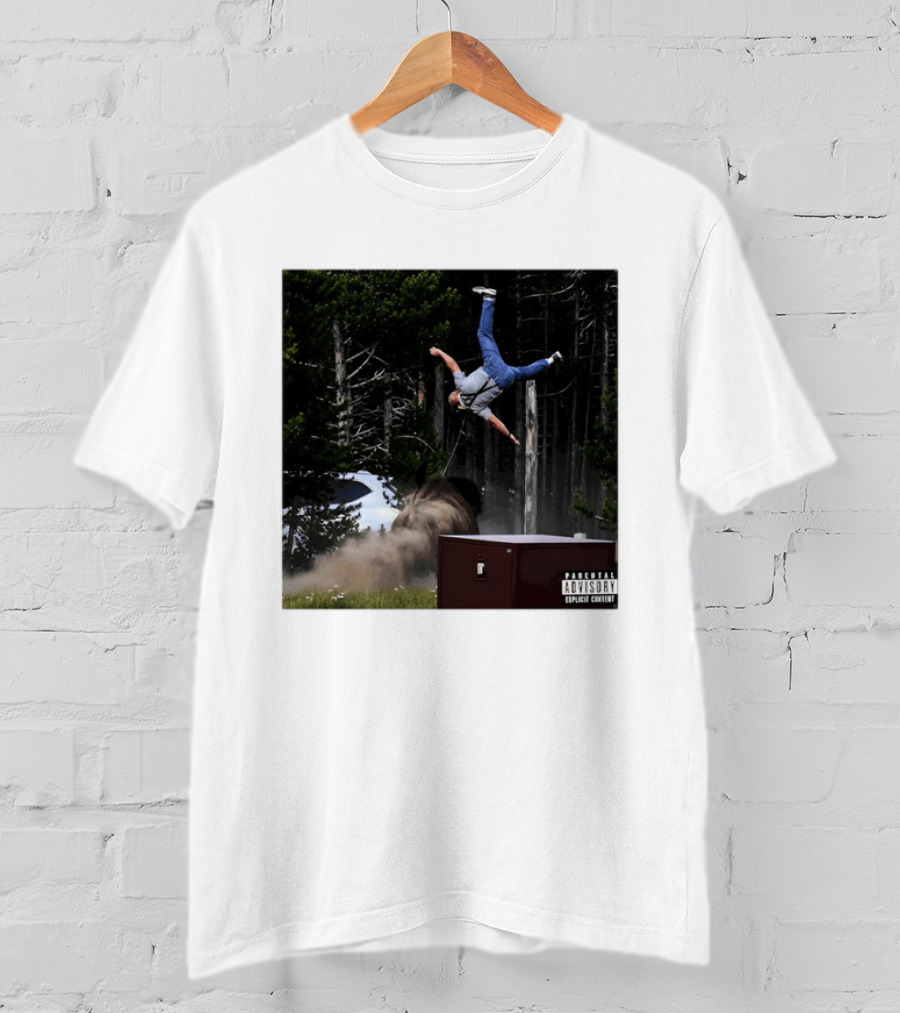Bison Do Not Pet The Fluffy Cows National Park Parental Advisory Explicit Content Warning T-Shirt