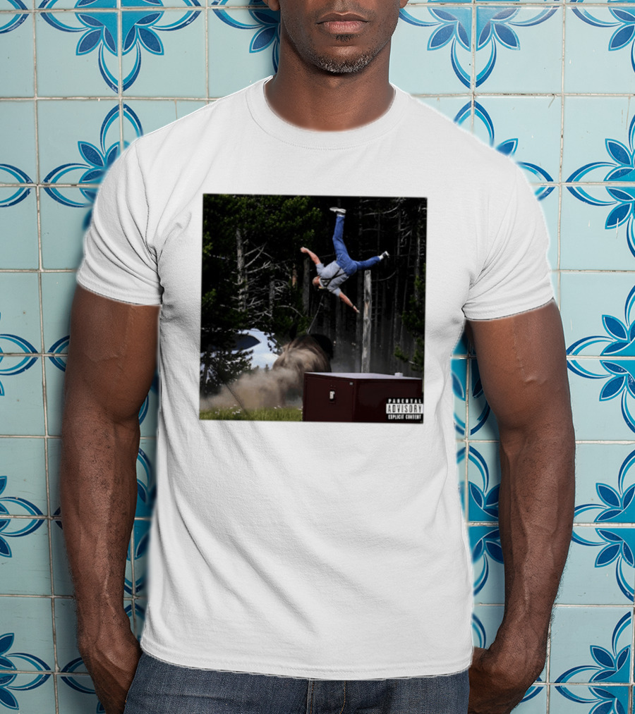 Bison Do Not Pet The Fluffy Cows National Park Parental Advisory Explicit Content Warning T-Shirt