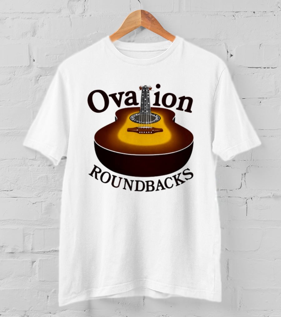 Ovation Roundbacks Acoustic Guitar Folk Music T-Shirt