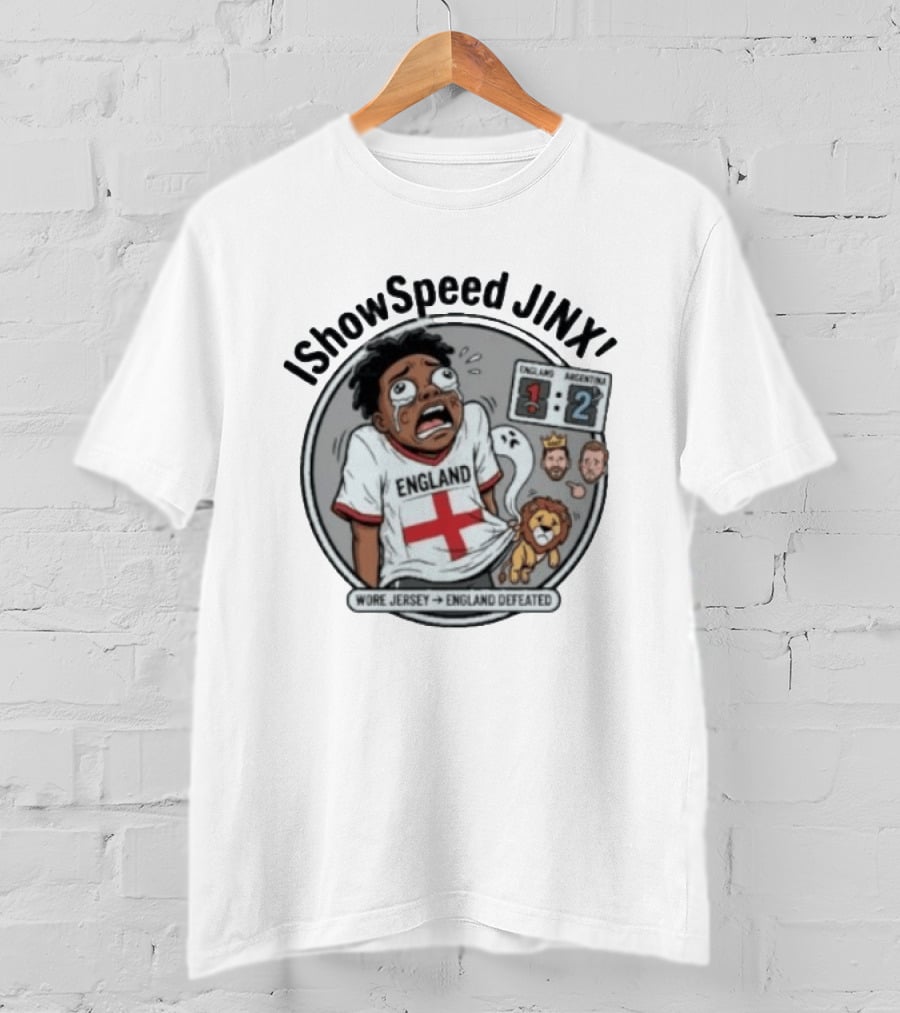IShowSpeed Jinx England Vs Argentina Result Comic T-Shirt