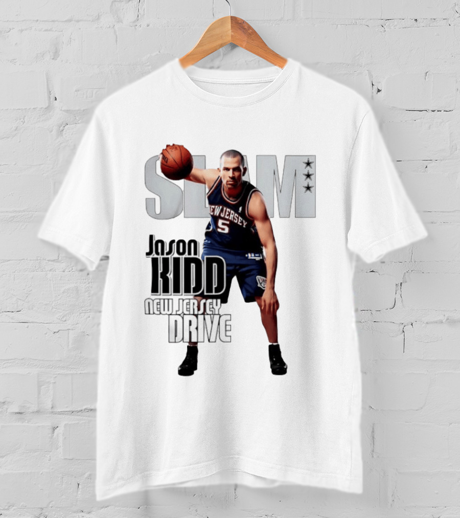SLAM Magazine Jason Kidd New Jersey Drive Nets Basketball T-Shirt