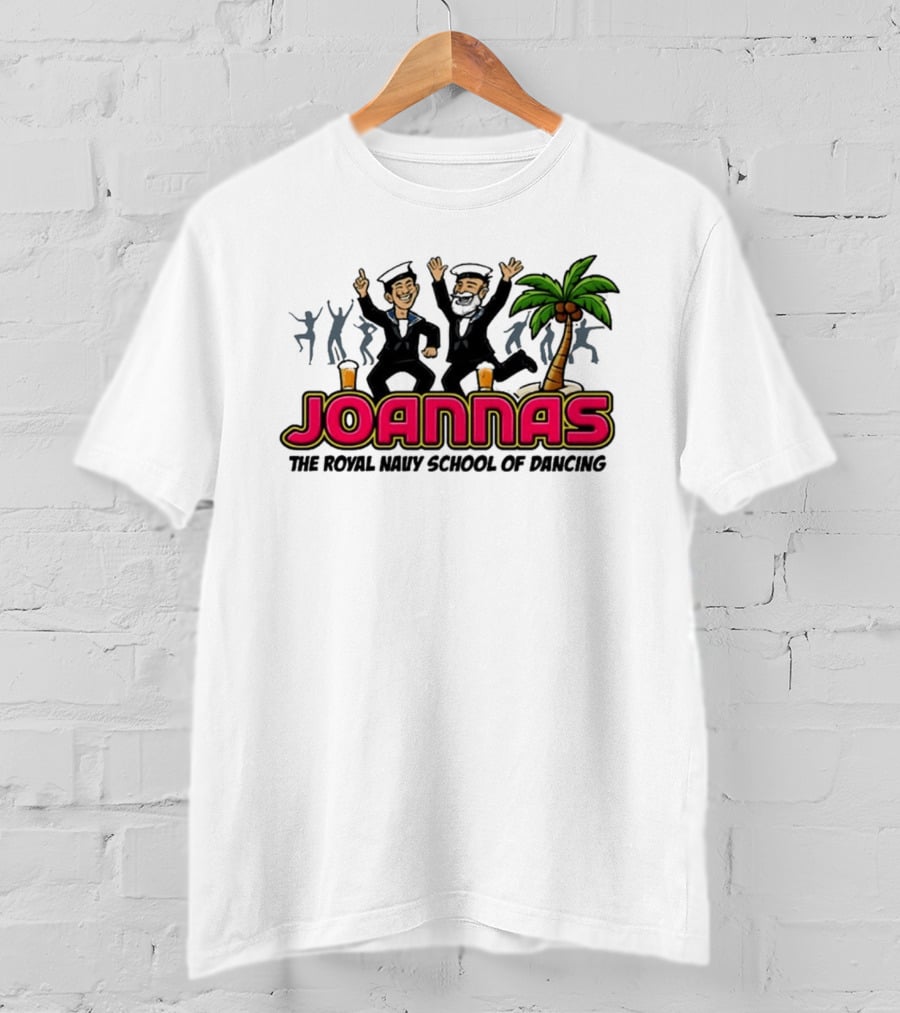 Joannas The Royal Navy School Of Dancing Tropical Palm Party Vibe T-Shirt