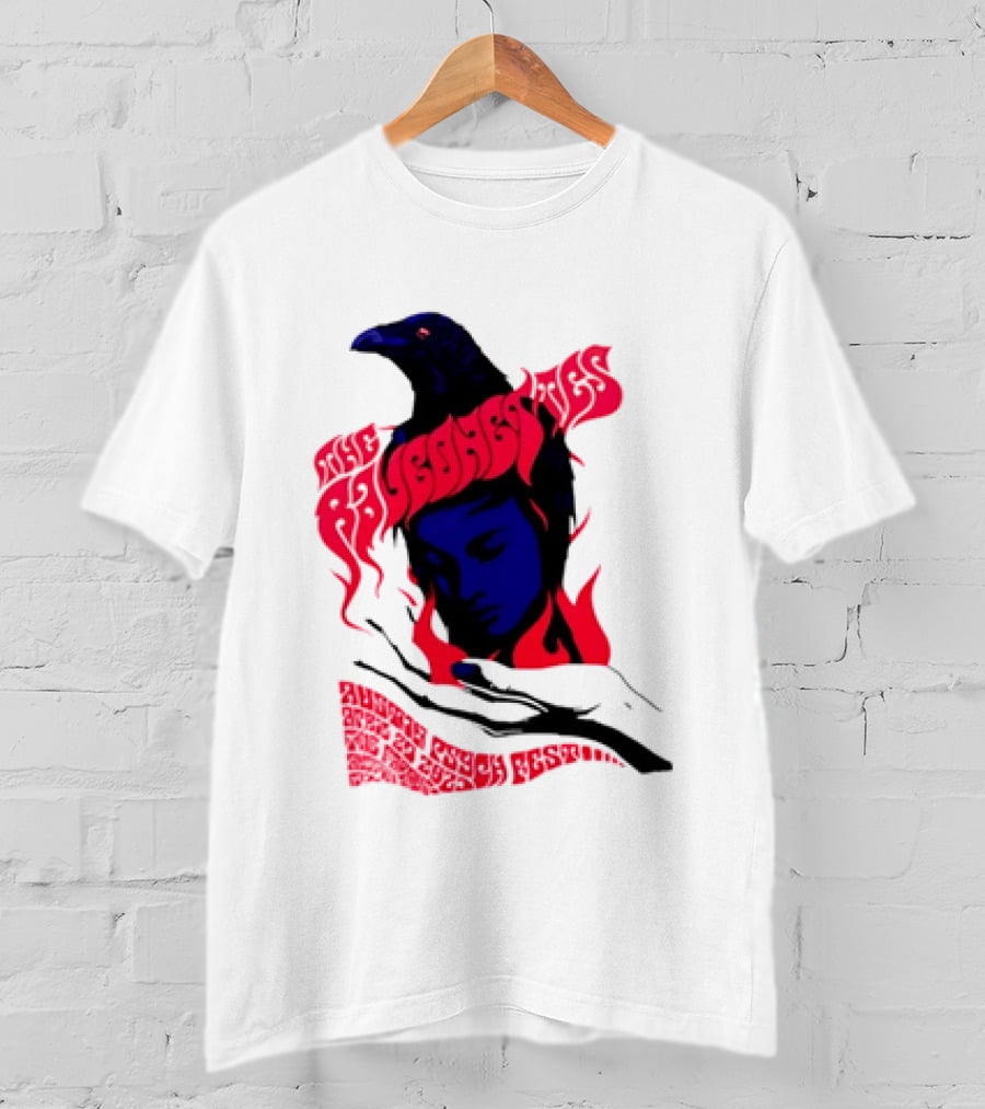Raveonettes Austin Psych Fest Crow Fire Elements 2014 T-Shirt
