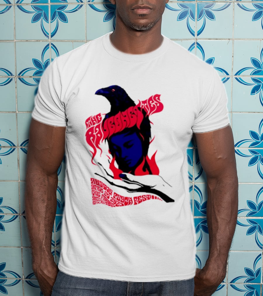 Raveonettes Austin Psych Fest Crow Fire Elements 2014 T-Shirt